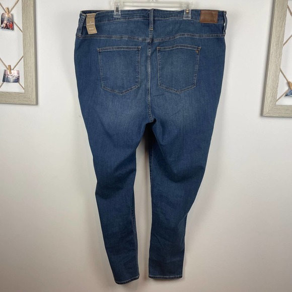 NWT MADEWELL Tall Plus 10" High Rise Roadtripper Supersoft Jean in Playford Wash - Picture 6 of 7